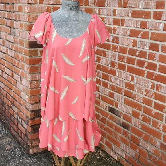 KZ Karen Zambos 🪶 Feather Asymmetrical tier Dress - Picture 8 of 15